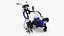 3D model Cold Paint Road Marking Machine Rigged
