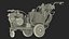 3D model Cold Paint Road Marking Machine Rigged
