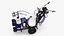 3D model Cold Paint Road Marking Machine Rigged
