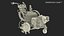 3D model Cold Paint Road Marking Machine Rigged
