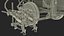 3D model Cold Paint Road Marking Machine Rigged