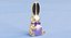 chocolate foil bunny 3D model