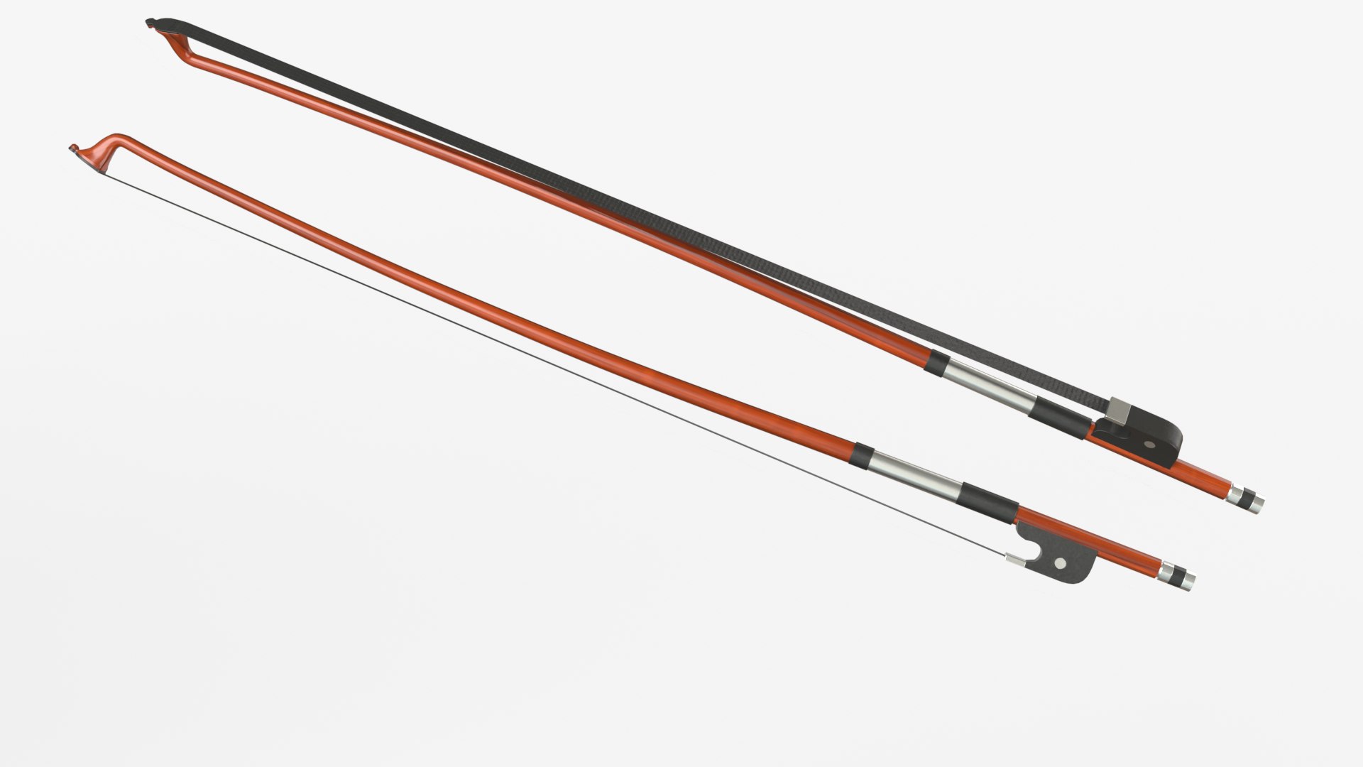 Double Bass Music Instrument With Bow And Stand 3D Model - TurboSquid ...