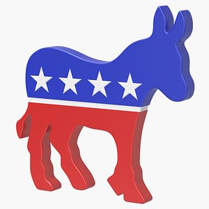 Democratic Party Logo 3D model