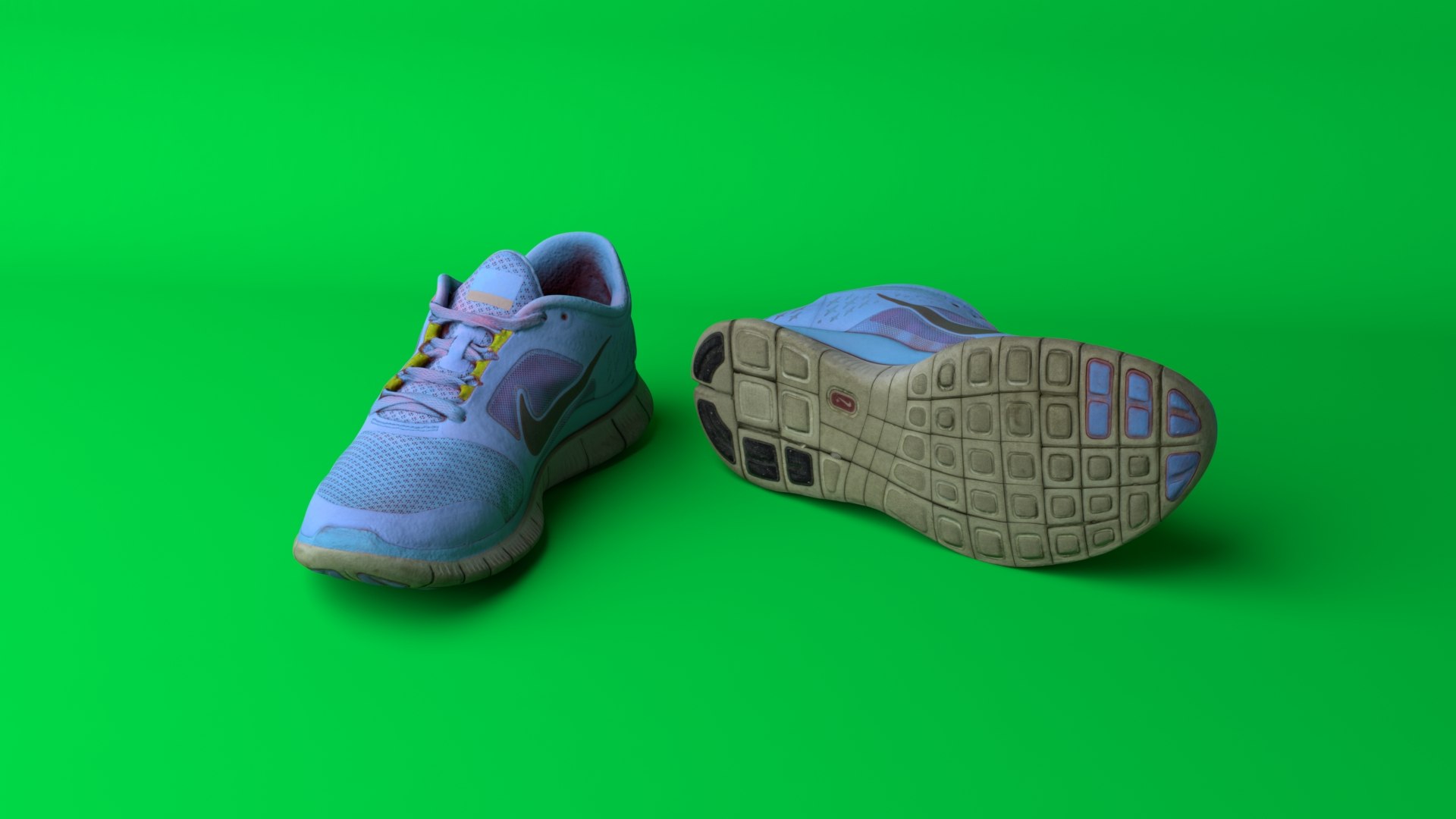 Worn nike run 3 3D model - TurboSquid 1278464