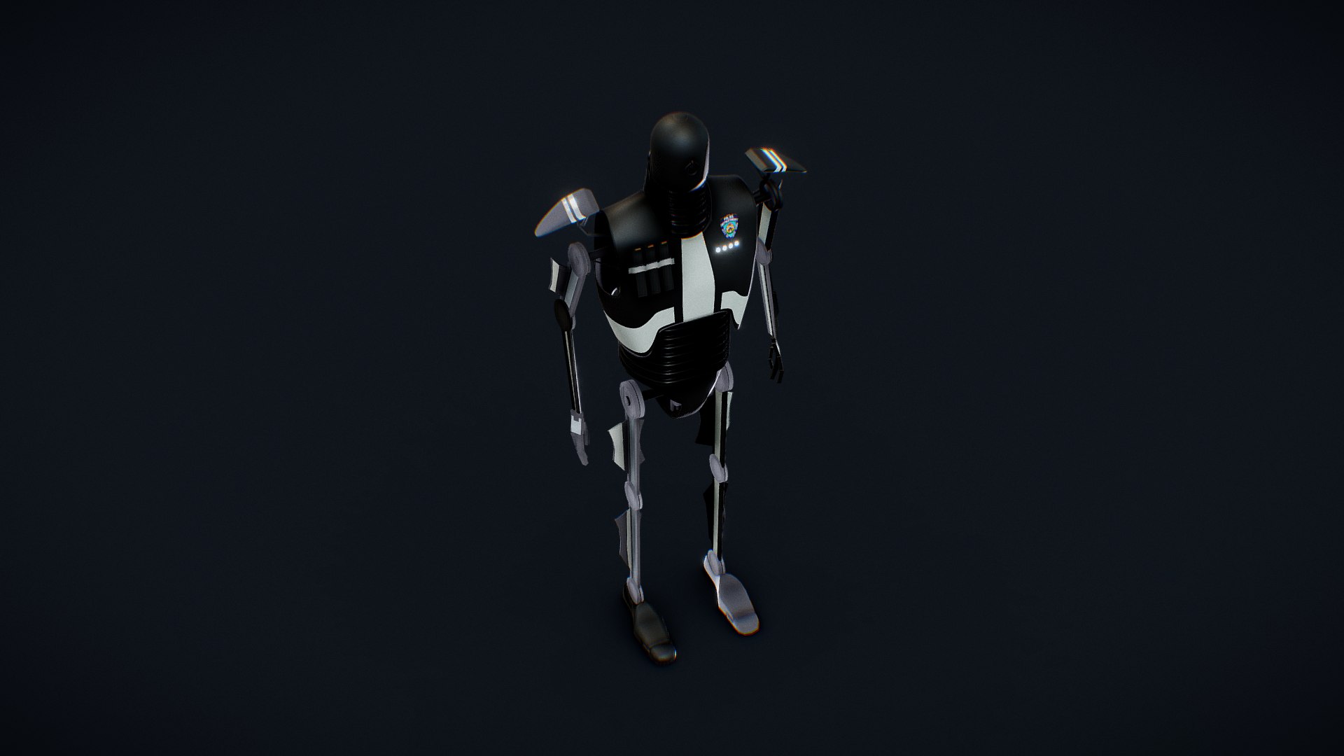 3D Model Robot Sci Fi Police Enforcer - TurboSquid 1917674