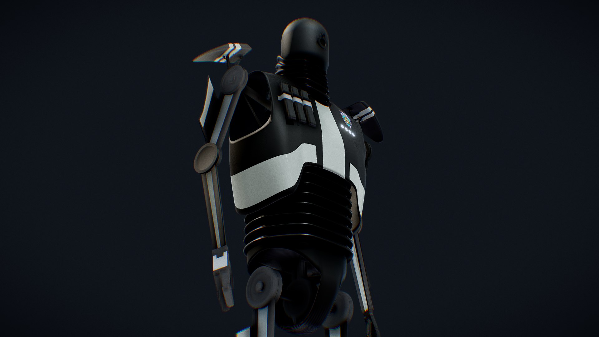 3D Model Robot Sci Fi Police Enforcer - TurboSquid 1917674