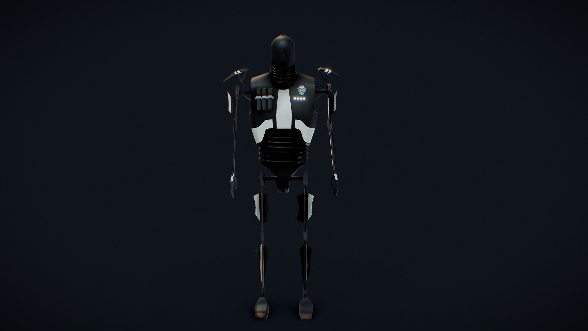 3D Model Robot Sci Fi Police Enforcer - TurboSquid 1917674