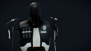 3D model Robot Sci Fi Police Enforcer