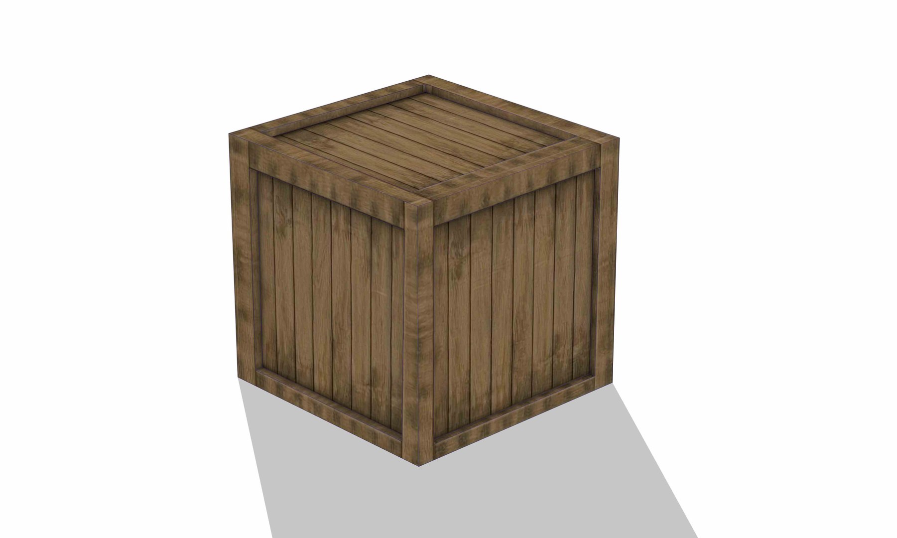 Low-poly Industrial Storage Crate With Frame Model - TurboSquid 2637921