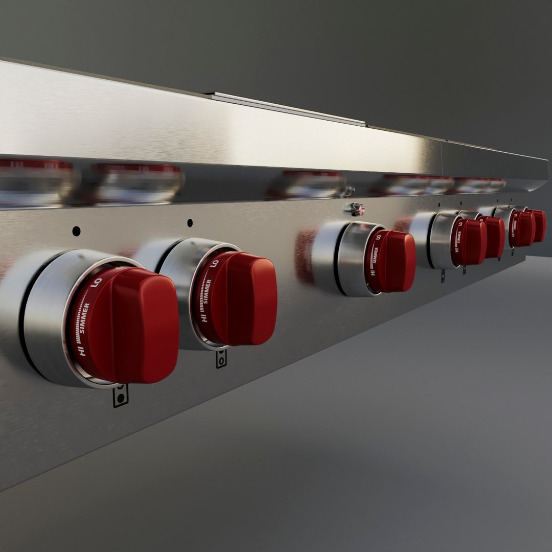 3D appliances cooktop model - TurboSquid 1613284