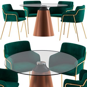 3D Cult Furniture Harriet Chair and Keys Road Designs Hattie Table model