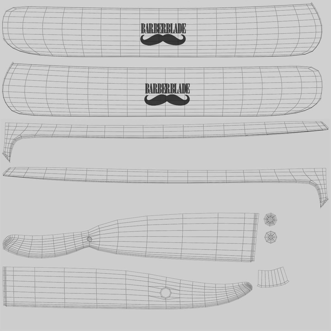Razor Blade Barber Straight 3D - TurboSquid 1405928