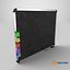 3D Customizable Wall-Mounted Blackboard - Rectangular Metal Writing Board