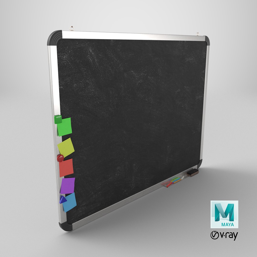 3D Customizable Wall-Mounted Blackboard - Rectangular Metal Writing Board https://p.turbosquid.com/ts-thumb/R0/wDFsjS/YS/stemcell_maya_vray_render/png/1764892427/1920x1080/fit_q87/11013023bba62f716e2b42a279e60e15a032b6c1/stemcell_maya_vray_render.jpg