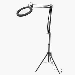 Magnifying lamp with tripod 3D model