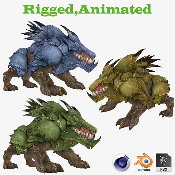 3D model Ankylosaurus 3D Rigged 3D