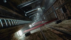 Elevator shaft 3D model