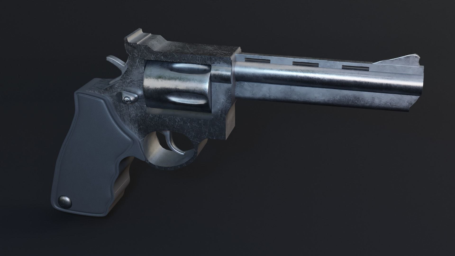3D Revolver Game Ready Low Poly PBR 3D Model - TurboSquid 2183566