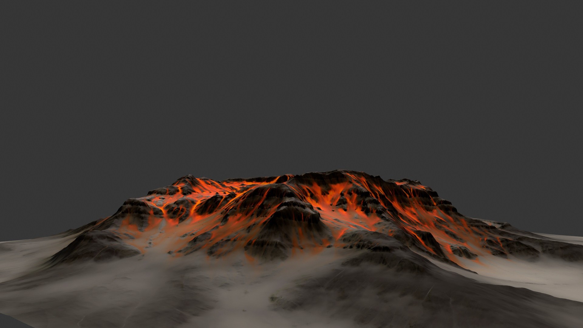 Volcano Model - TurboSquid 1243570