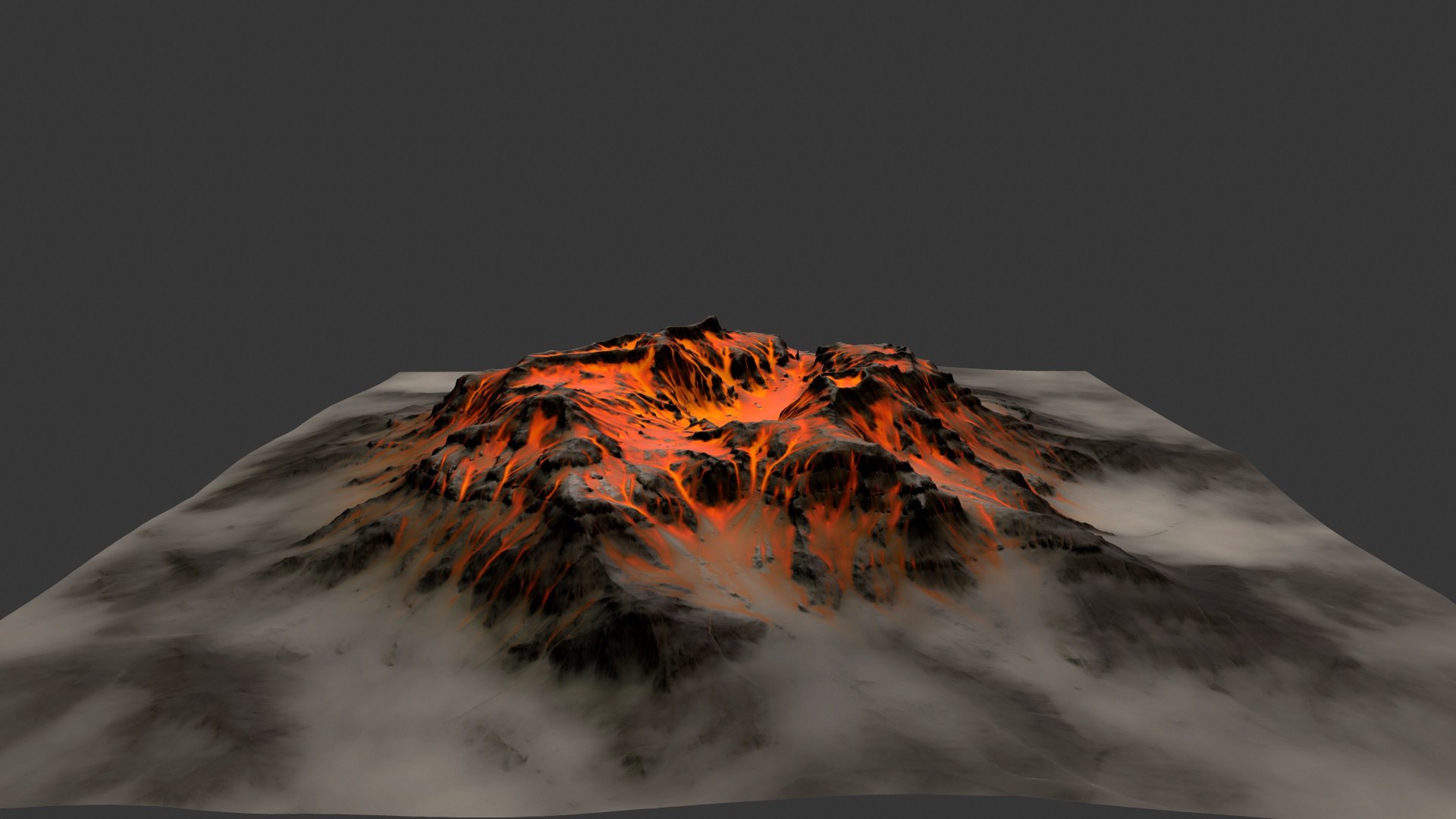 Volcano Model - TurboSquid 1243570