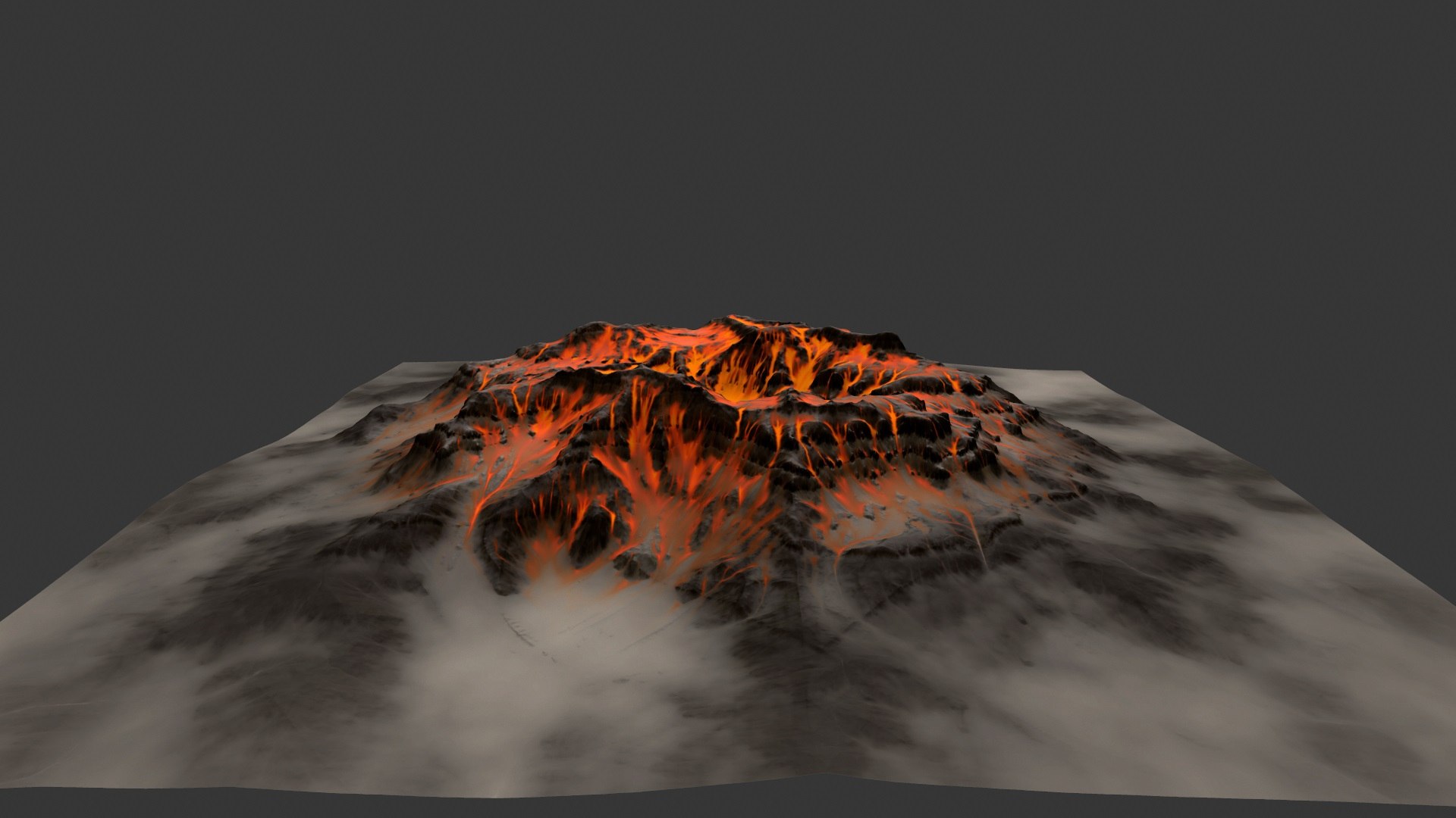 Volcano Model - TurboSquid 1243570