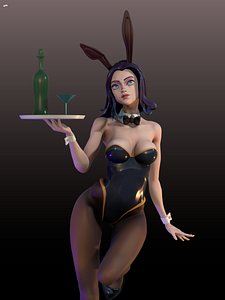3D Cute Bunny model