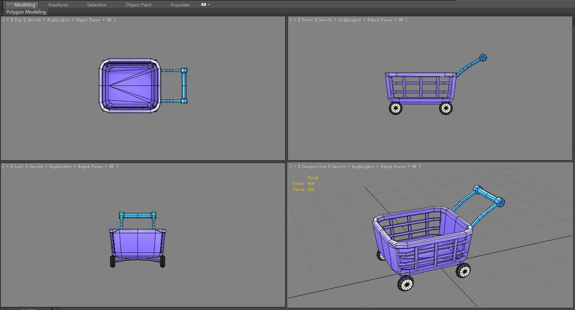 3D Model Cart Shopping - TurboSquid 1673734