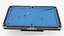American Pool Blue Table Rasson with Balls and Cue