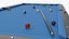 American Pool Blue Table Rasson with Balls and Cue