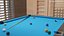 American Pool Blue Table Rasson with Balls and Cue