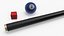 American Pool Blue Table Rasson with Balls and Cue