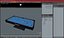American Pool Blue Table Rasson with Balls and Cue