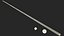 American Pool Blue Table Rasson with Balls and Cue