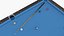 American Pool Blue Table Rasson with Balls and Cue