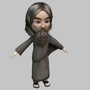 3D model Jesus Cartoon