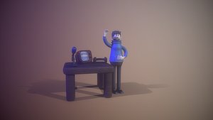 3D cartoone scene good bay model