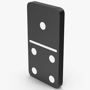 Domino 1x4 Black 3D model