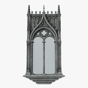 3D gothic window 04