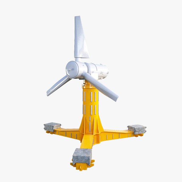 Tidal Power Turbine 3D model