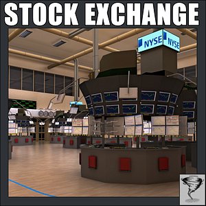 3d model new york stock exchange