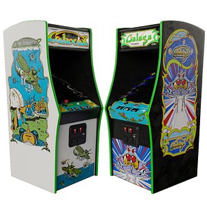3D Galaga Galaxian Arcade Cabinet Retro