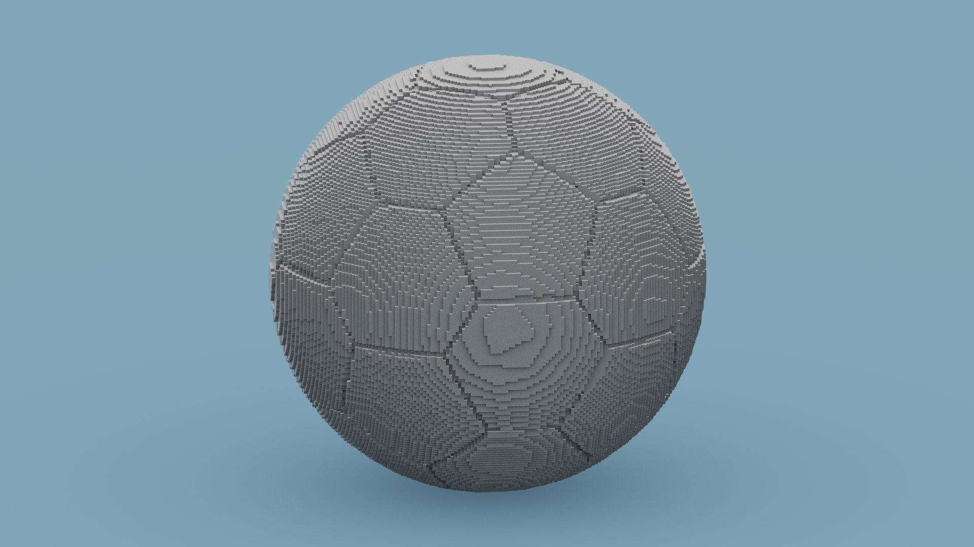 Voxel Soccer Ball model https://p.turbosquid.com/ts-thumb/R1/F6HqT3/4V/spin202306160132130010/png/1686958989/1920x1080/fit_q87/27fb1484e1589120ebc9fa15332db0836aedc9f8/spin202306160132130010.jpg