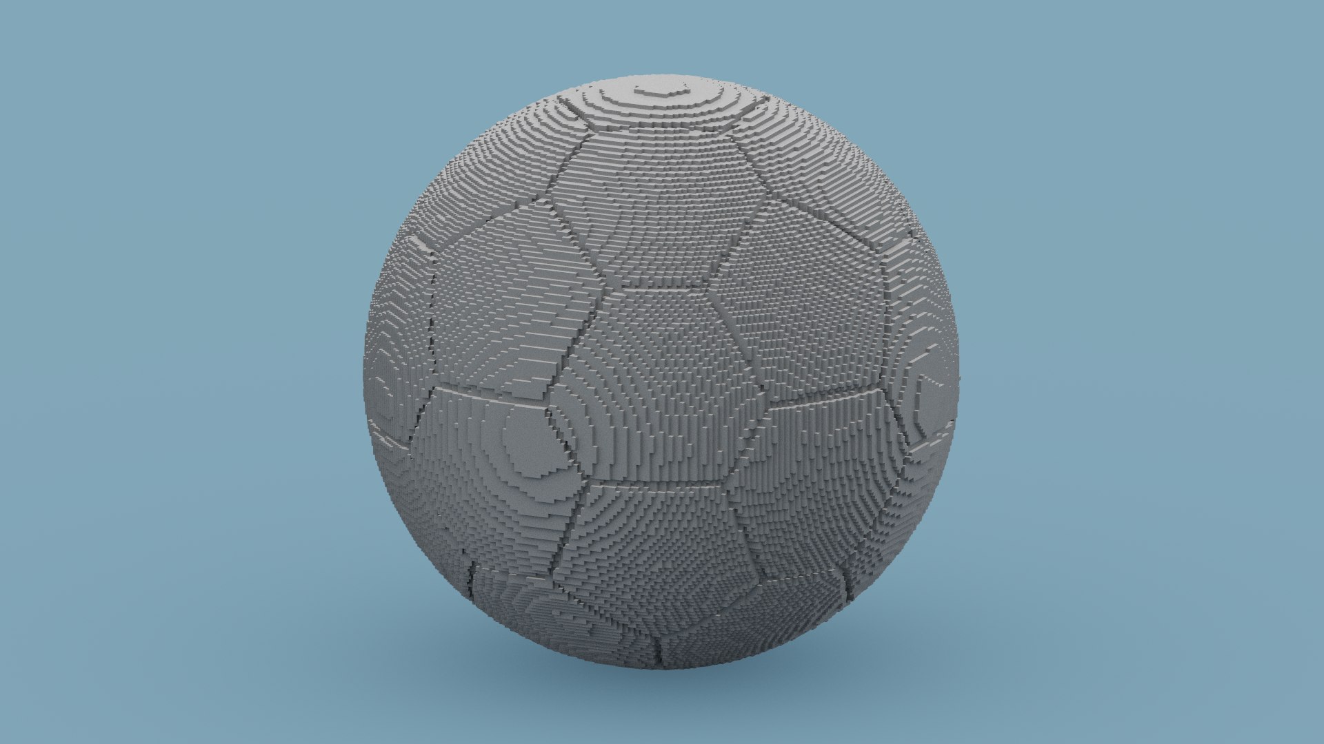 Voxel Soccer Ball model https://p.turbosquid.com/ts-thumb/R1/F6HqT3/b8/spin202306160132130002/png/1686958700/1920x1080/fit_q87/c3657f2c1ffdb0dff0db516a749fad20c4f3bcce/spin202306160132130002.jpg