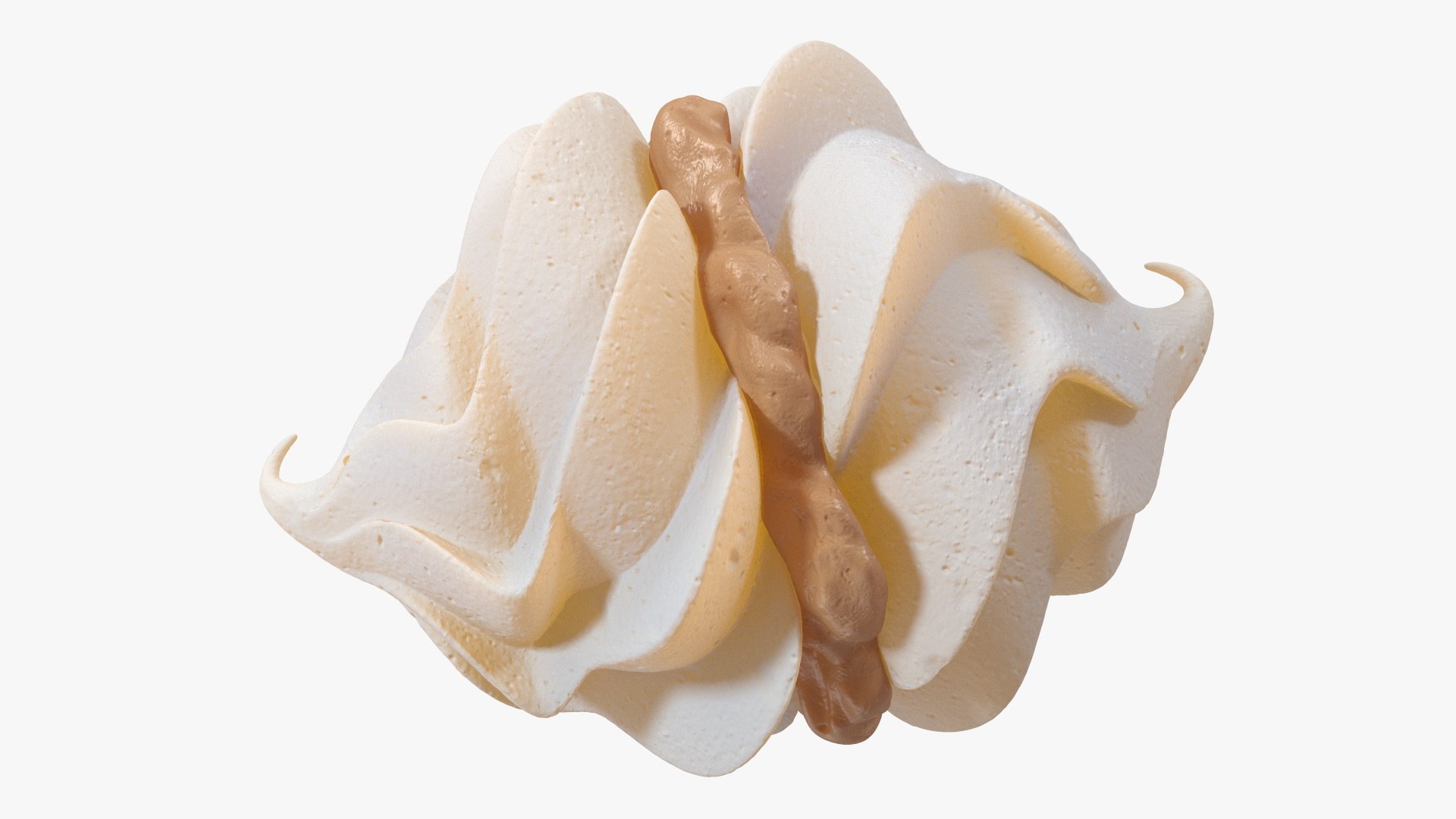 Meringue Kisses with Caramel Filling 3D model preview
