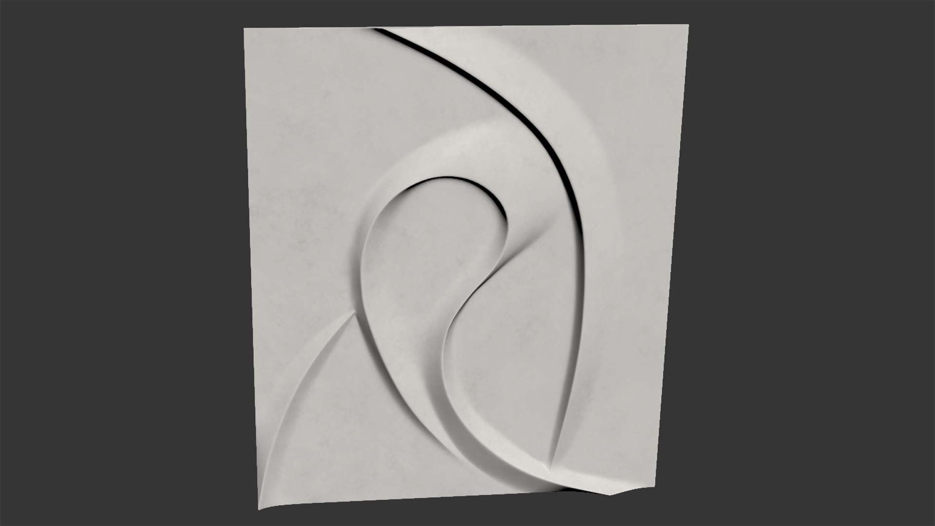 3D White Abstract Wall Art Model - TurboSquid 2275290
