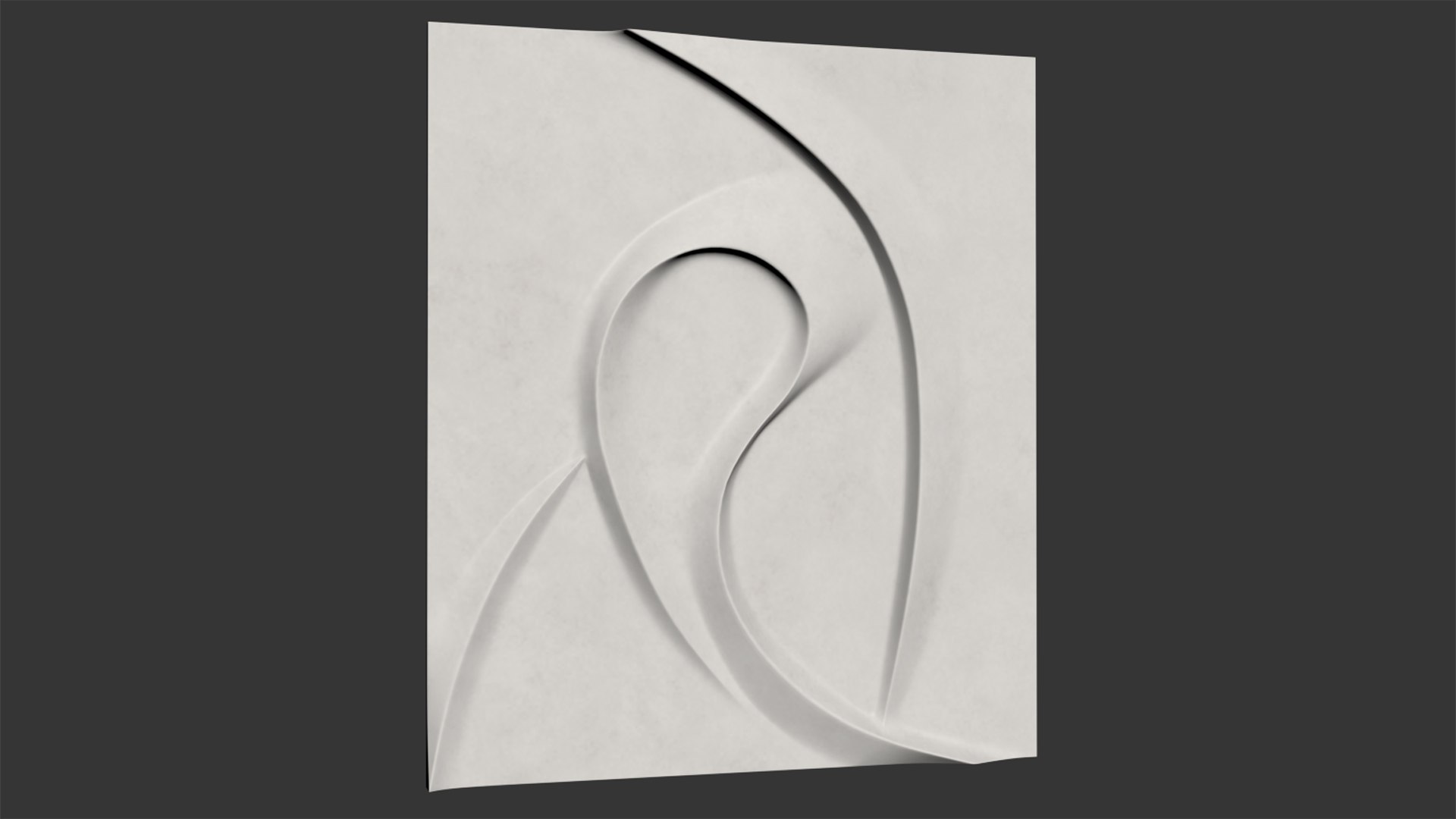 3D White Abstract Wall Art Model - TurboSquid 2275290