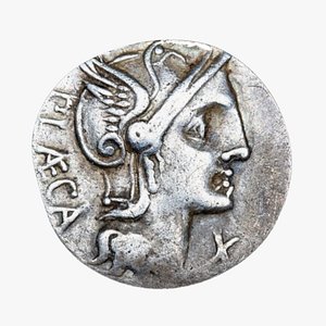 3D roman coin silver