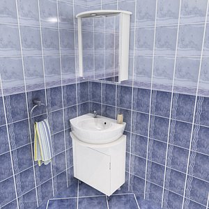 3d model vj bathroom set
