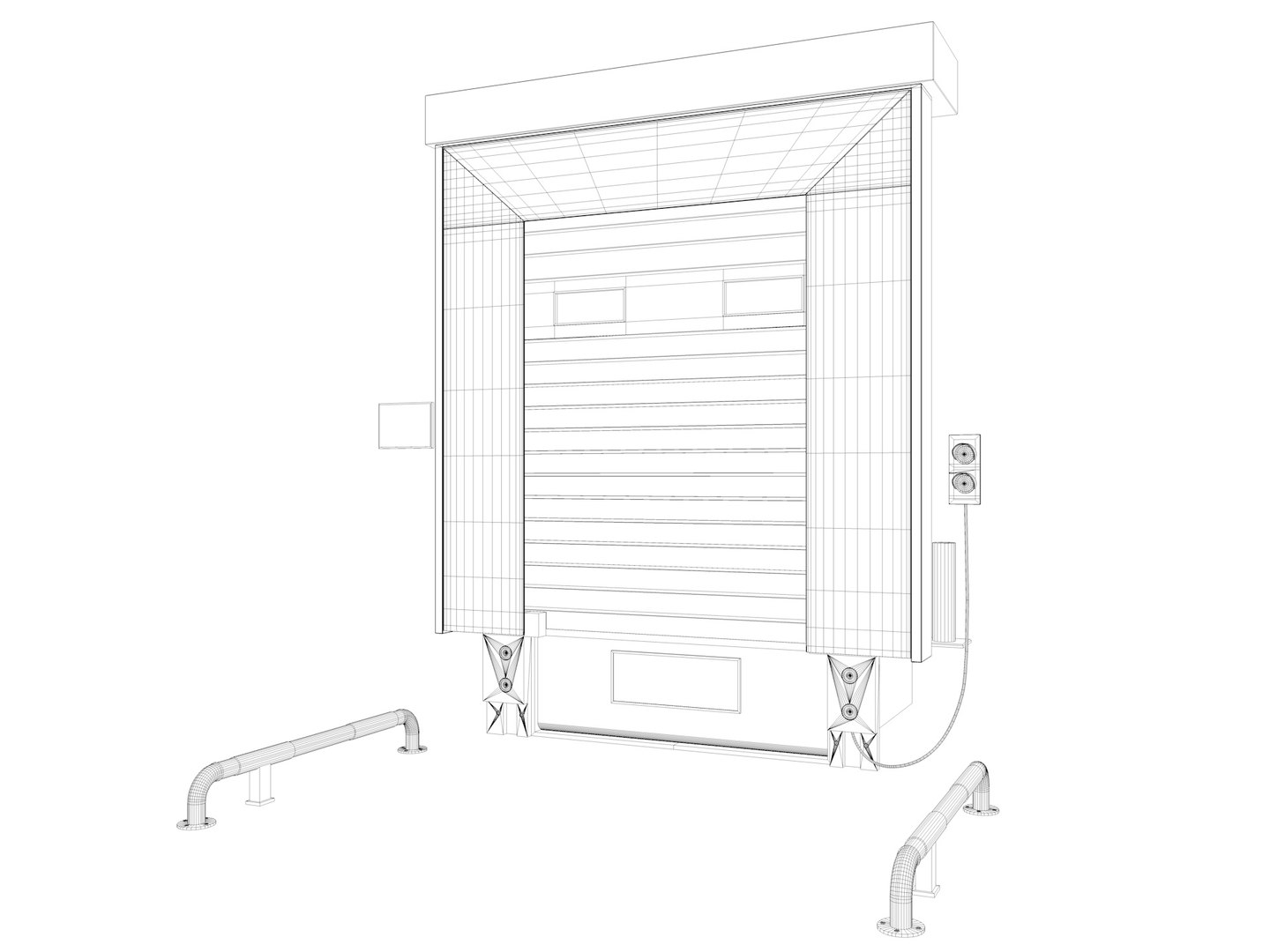 Loading Dock Door Model TurboSquid 2130979